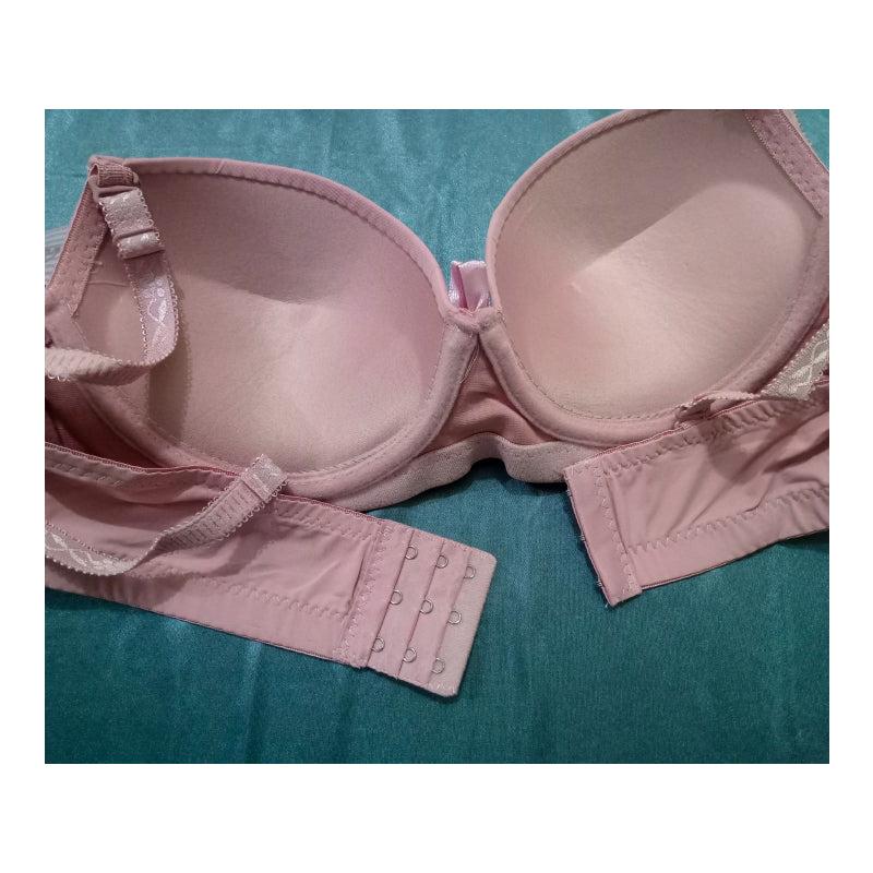Stylish Front Ribbon Padded Wired Bra