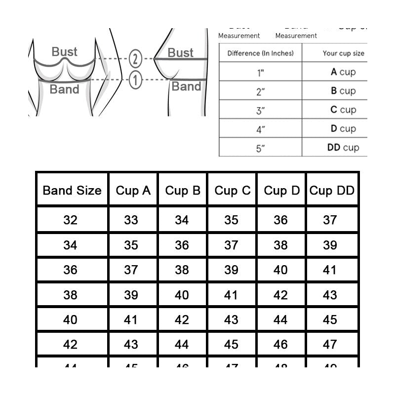 Floral Design Non Wired Double Padded Push Up Bra