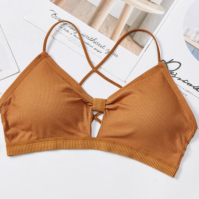 Bow Knot Soft Removable Cups Bra