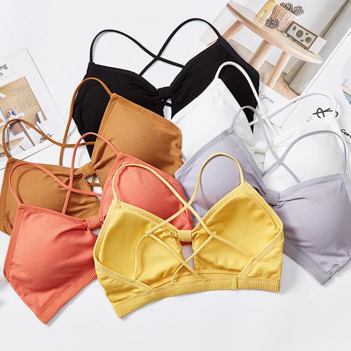 Bow Knot Soft Removable Cups Bra