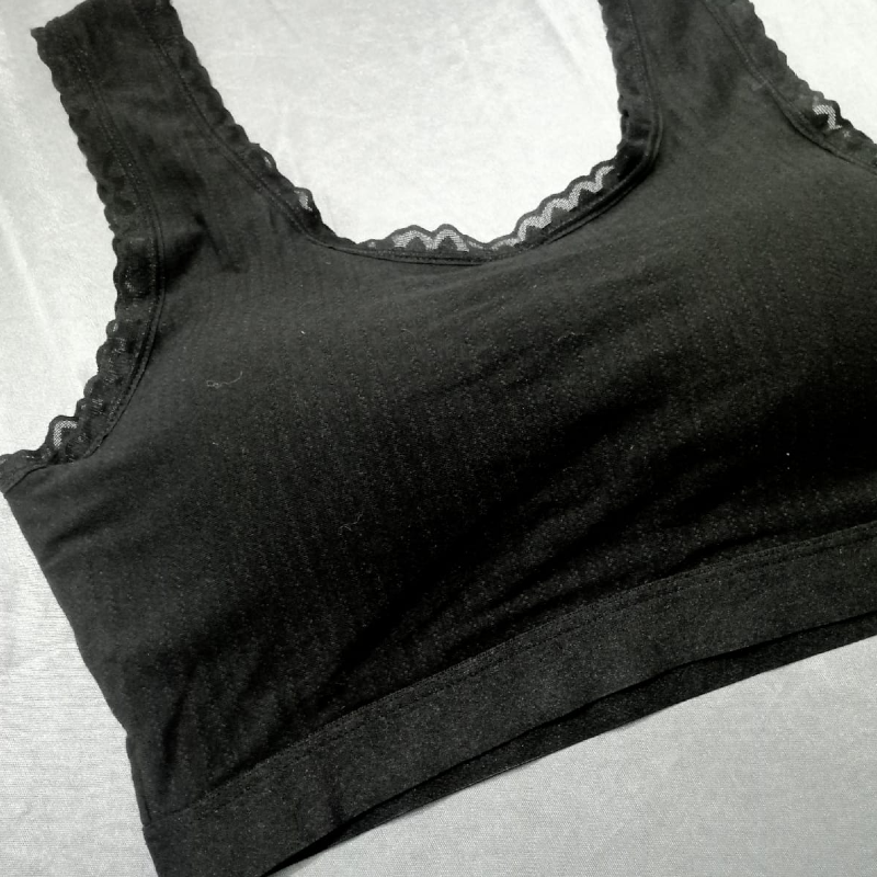 Ladies Wireless Thin Padded Cotton Comfy Bra