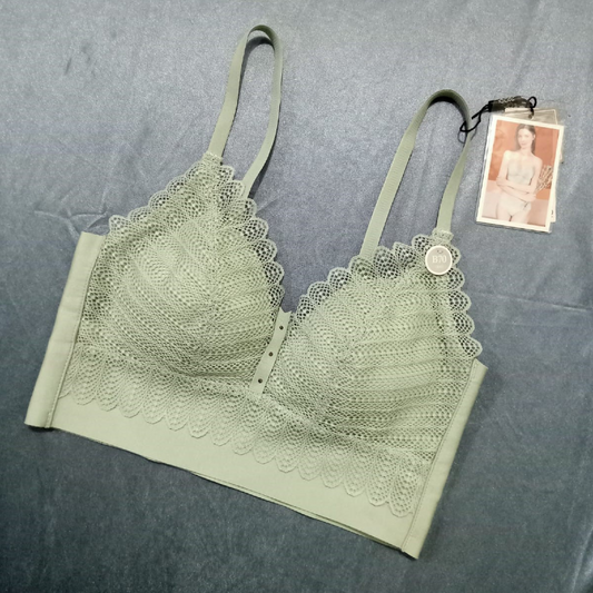 Soft Lace Decorate Nylon Bra