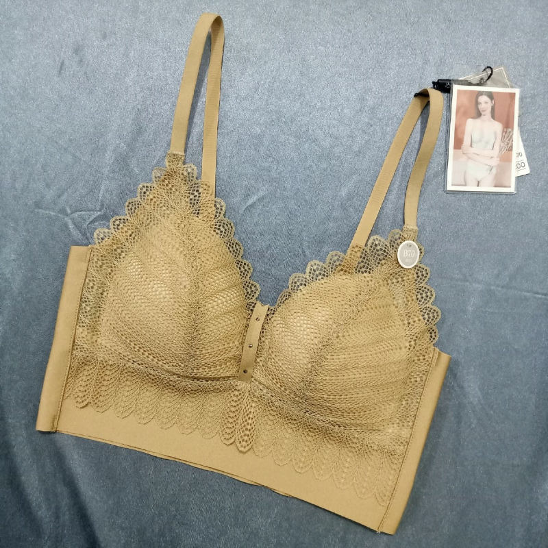 Soft Lace Decorate Nylon Bra