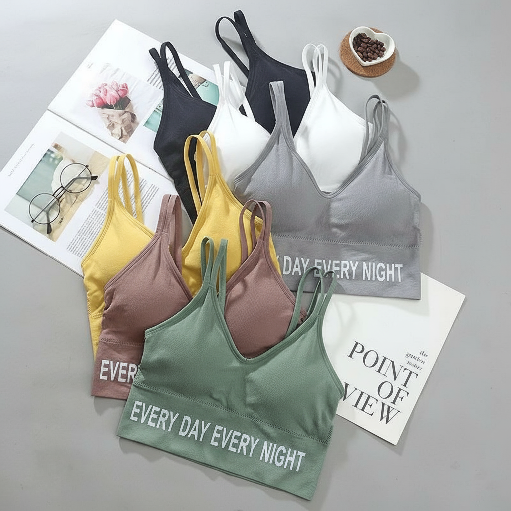 Wireless Everyday Cotton Bra with Soft Pads