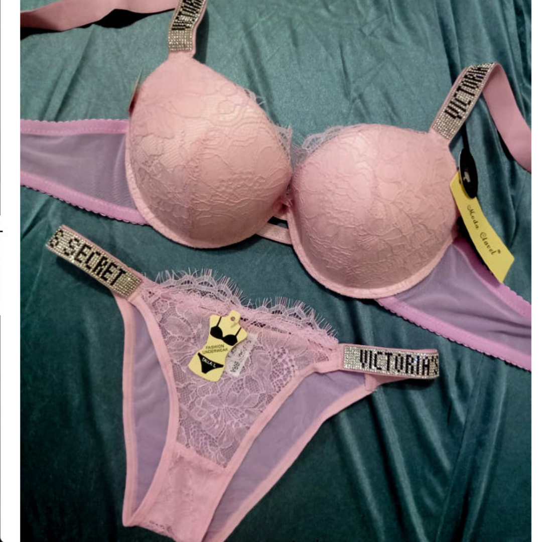 Veloura Net Luxe Double Push-Up Bra Set