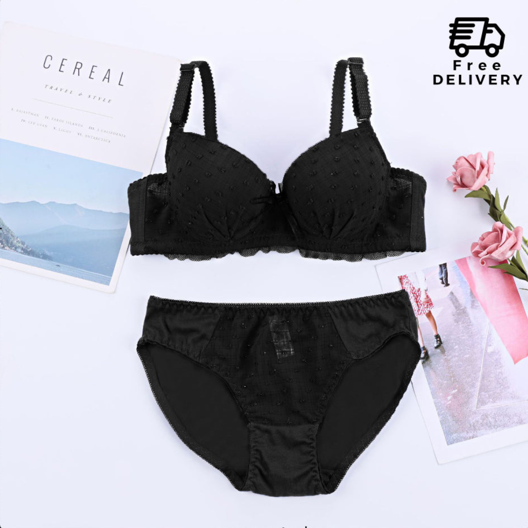 Double Padded Push Up Bra With Panty