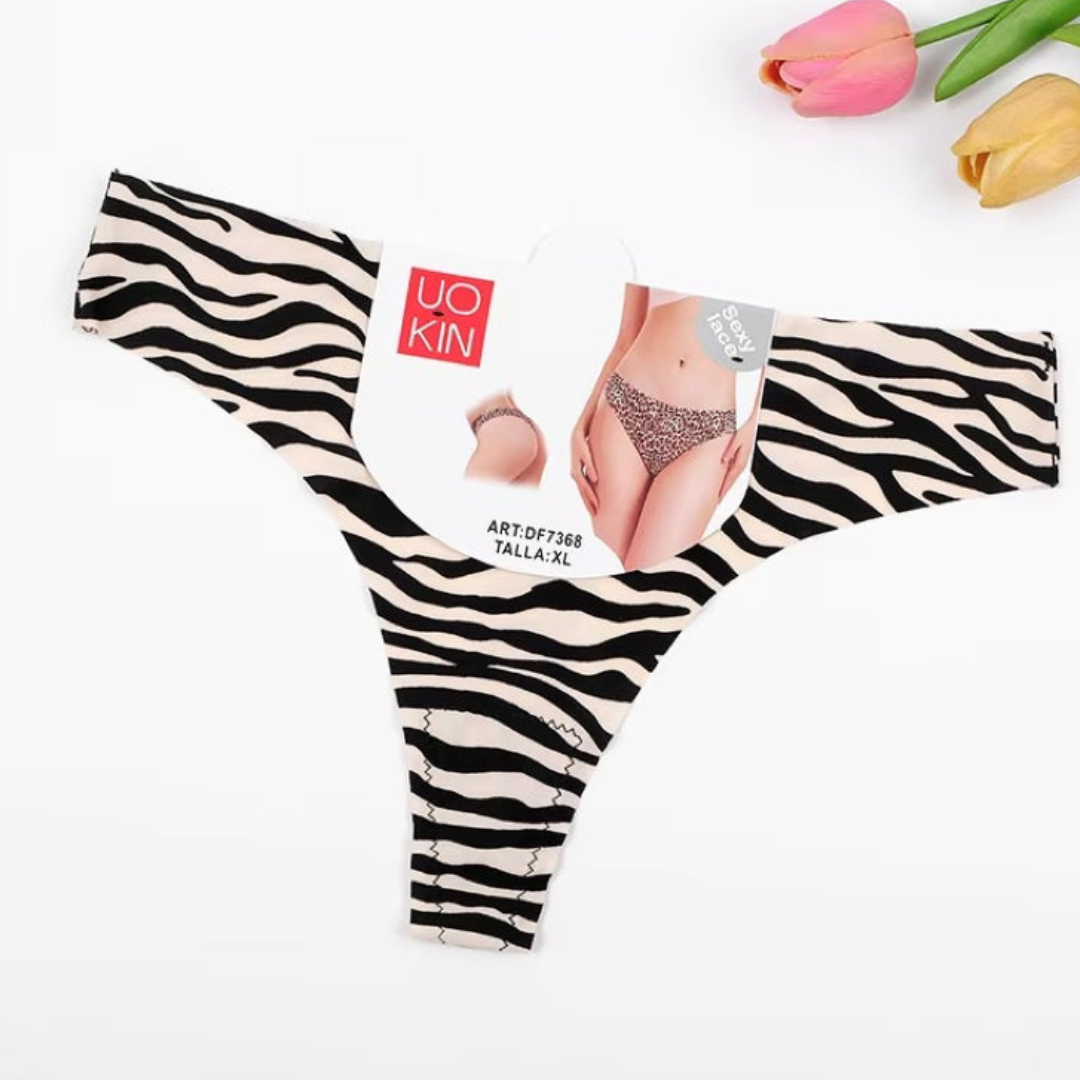 Pack of 2 Cheeta Printed Thong Panties