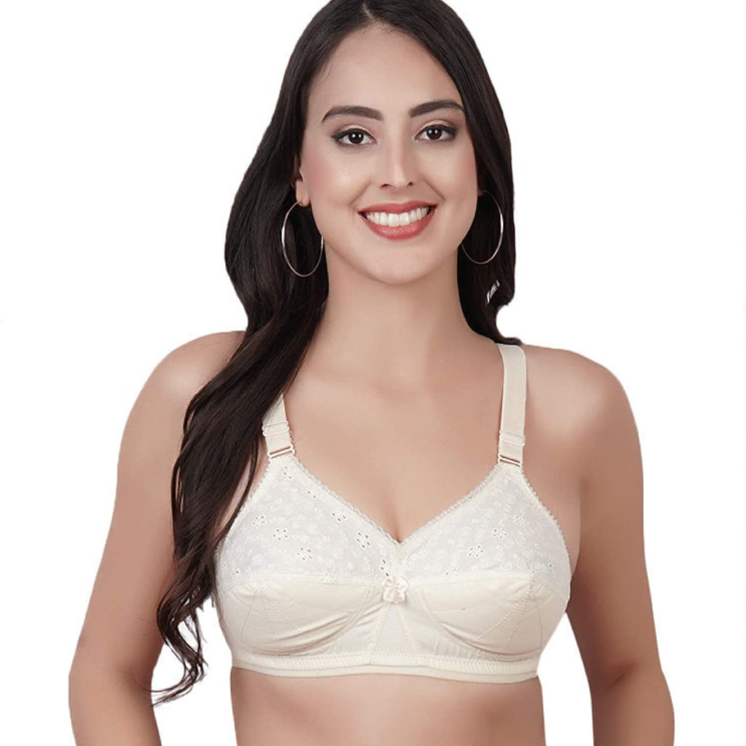 Non Padded Non Wired Embroidered (Tencil Bra)