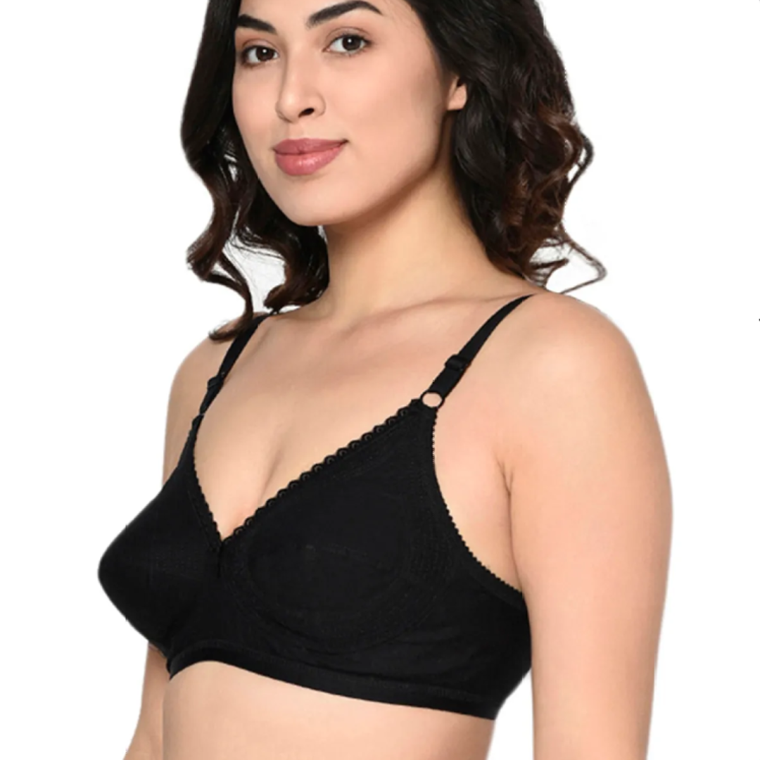 Seamless Non Wired Cotton Bra For Women (Stiff Bra)