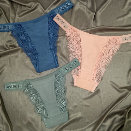 Pack of 2 Thong Soft Cotton Panties