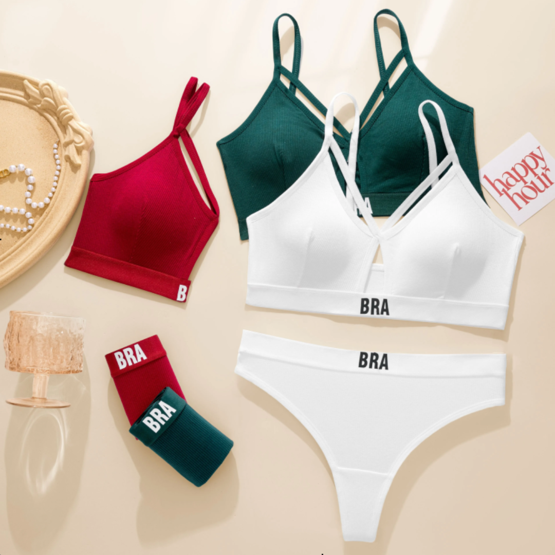 Elegant Thin Padded Bra With Matching Panty