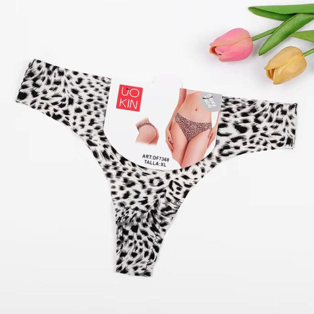 Pack of 2 Cheeta Printed Thong Panties
