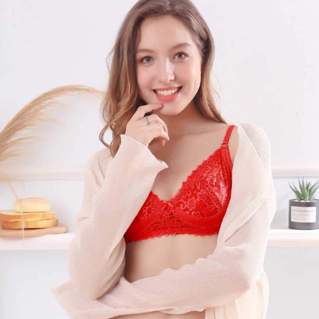 Lace Non Padded Non Wired Full Coverage Bra
