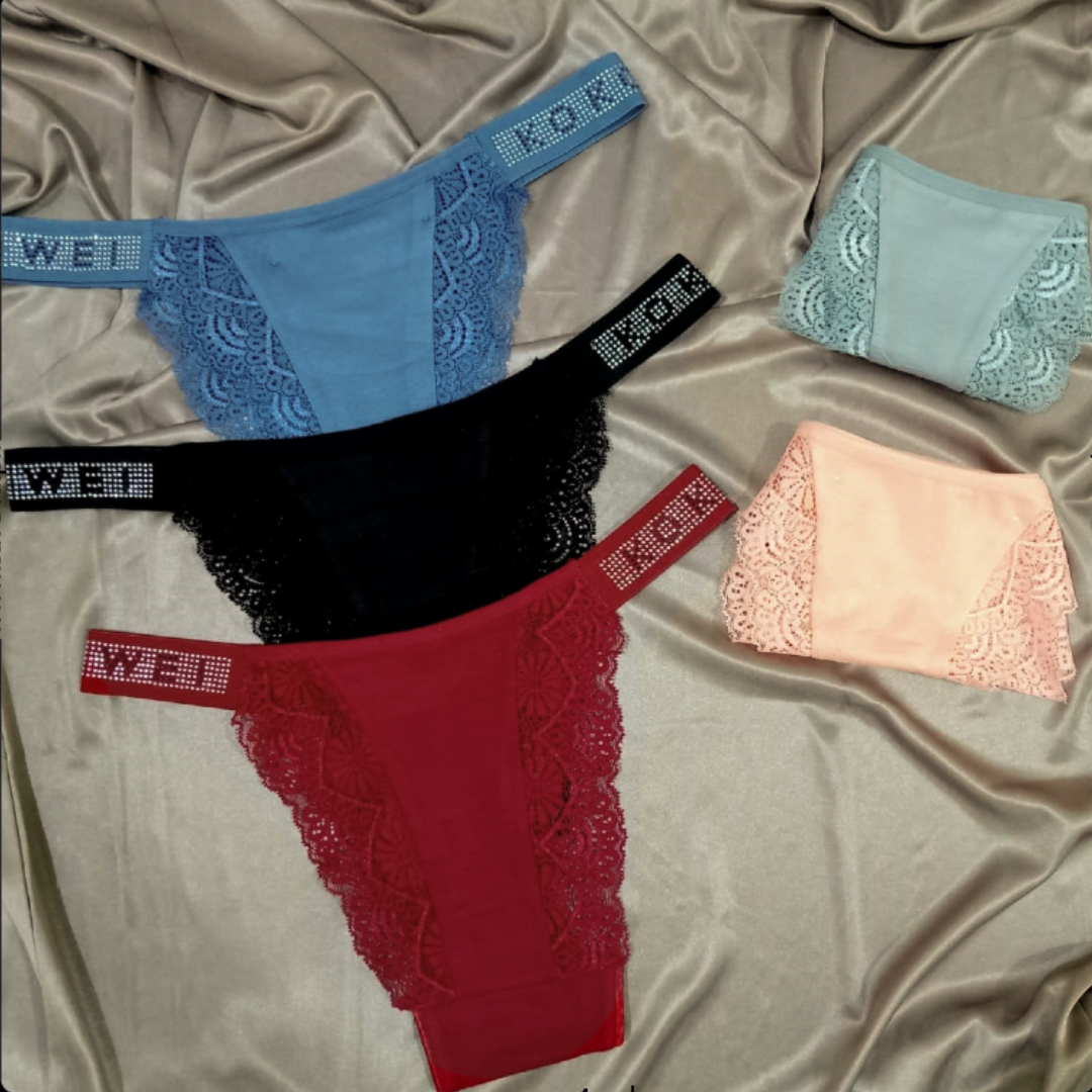 Pack of 2 Thong Soft Cotton Panties