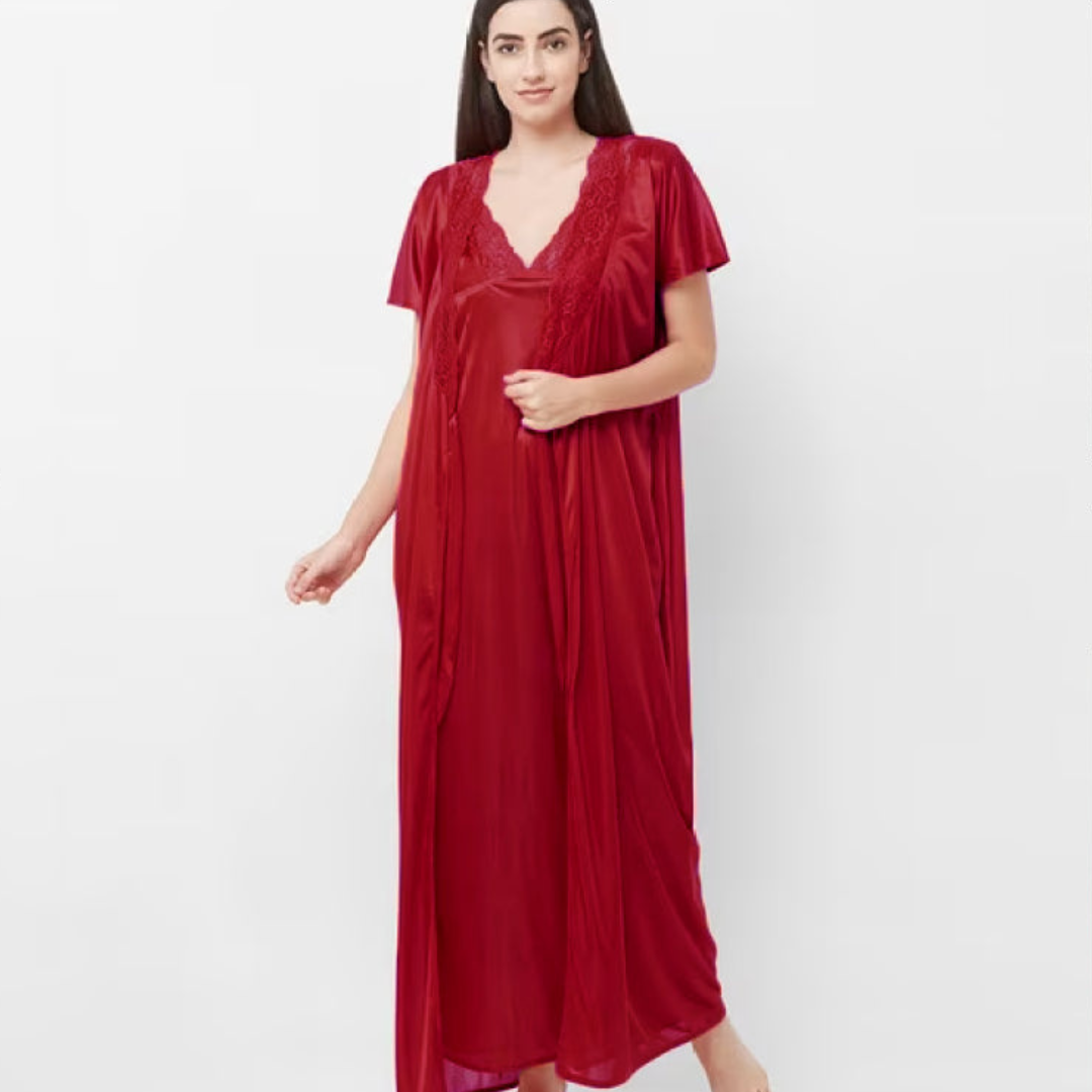 Sweet Embrace Satin Nightwear