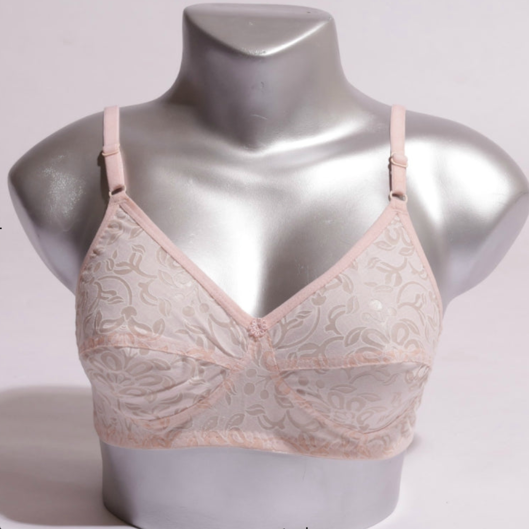 Cotton Unlined Non Padded Wirefree Bra