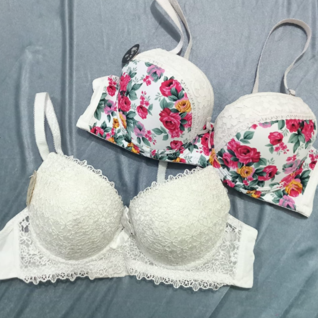 Pack Of 2 Lace Padded Bra