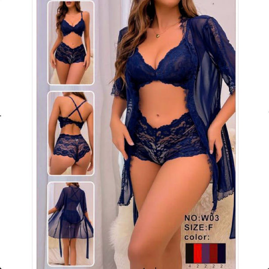 Elegant Short Nighty With Gown