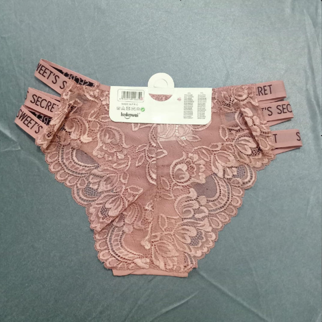 Pack of 2 Breif Lace Trim Panties