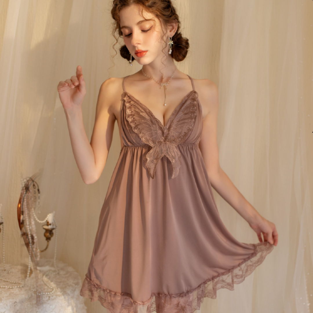 Romantic Allure Midnight Lace Nighty