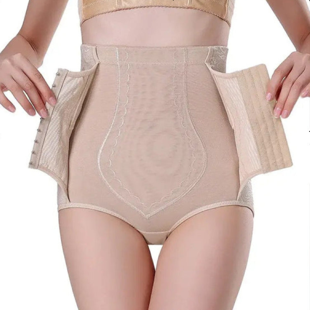 High Waist Tummy Control Belt With Attached Panty