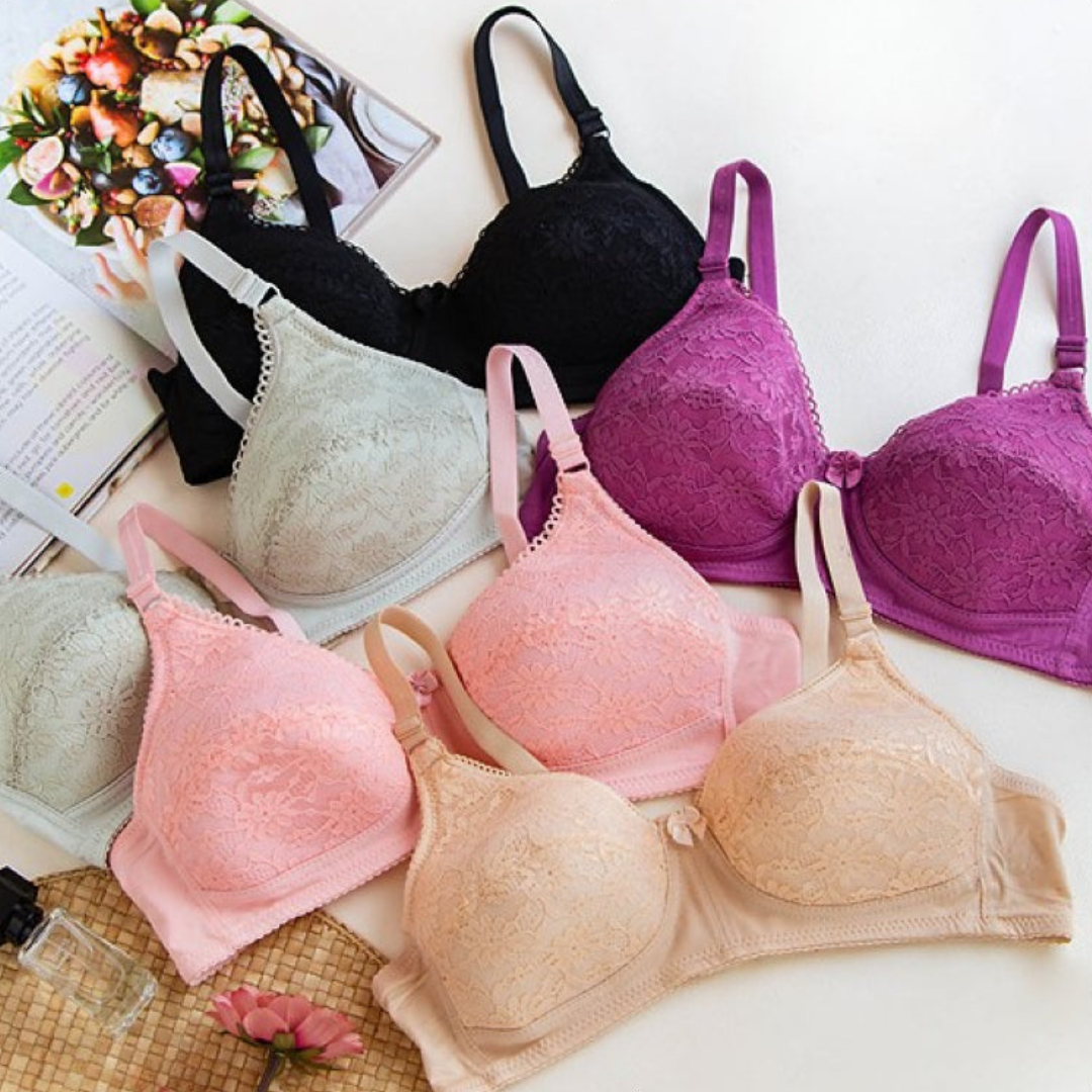 Soft Padding Wireless Nylon Bra