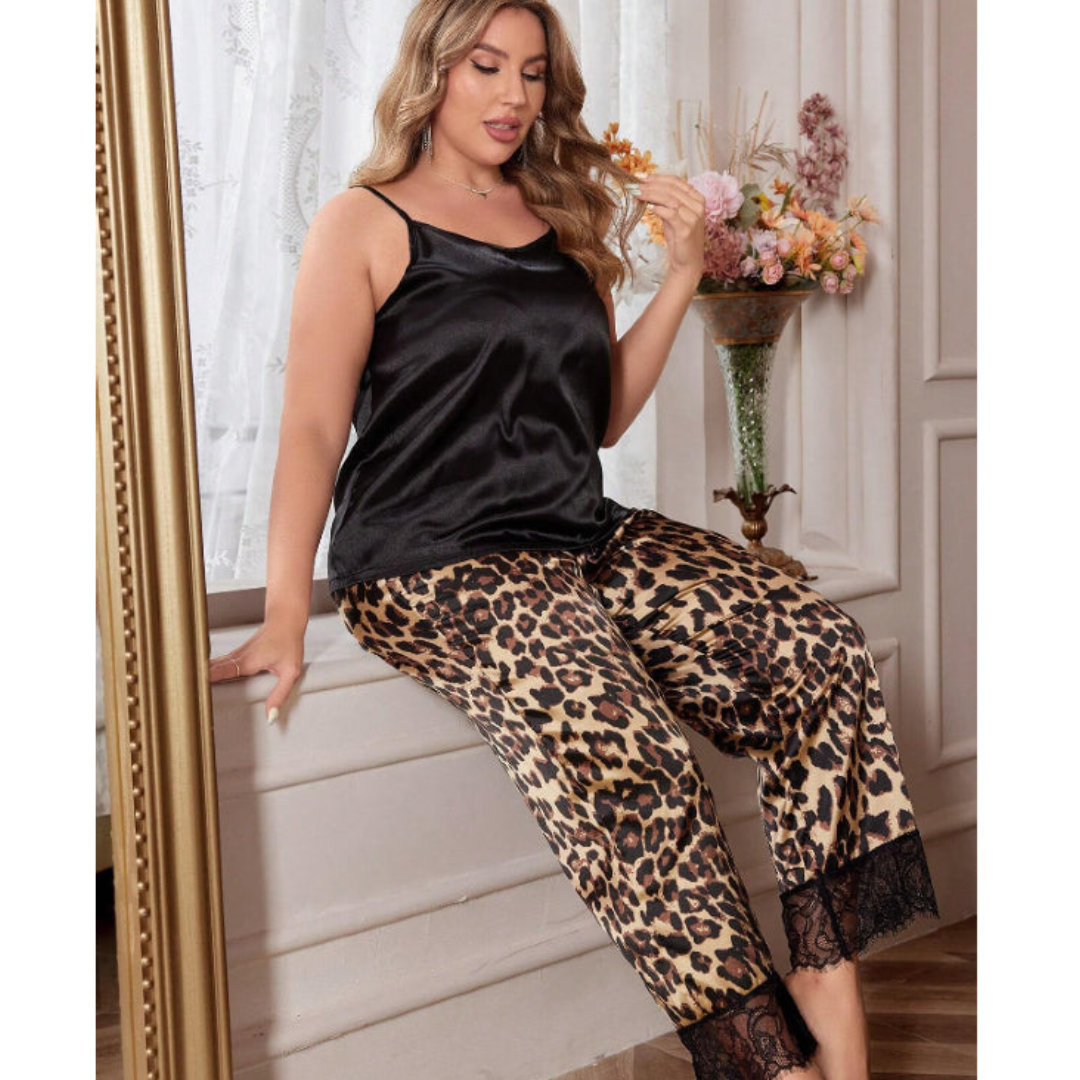 Urban Satin Silk Nightsuit in Trouser Style