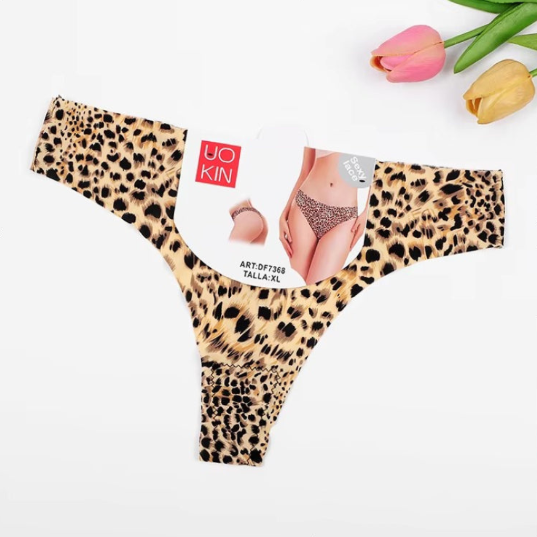 Pack of 2 Cheeta Printed Thong Panties