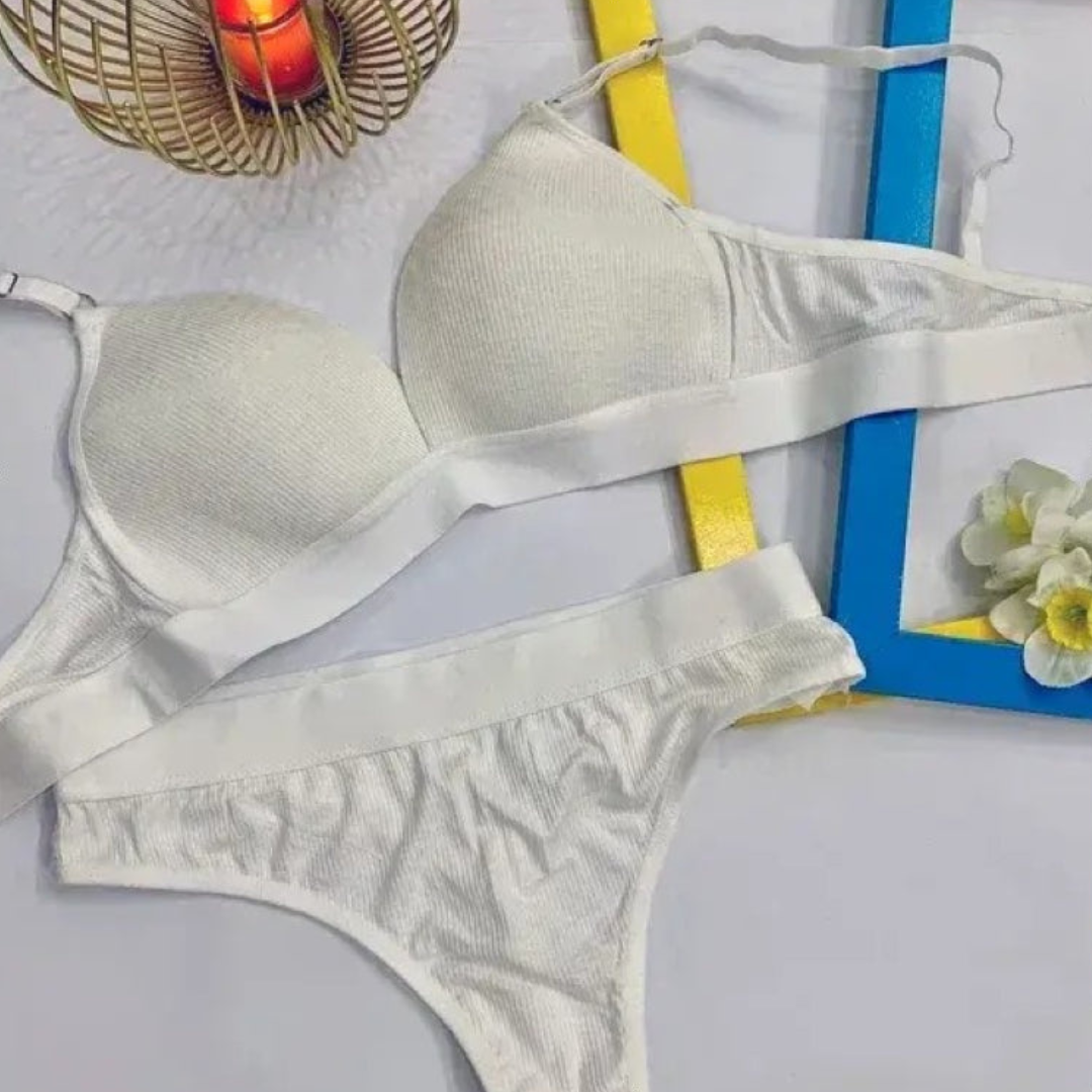 Sleek Fit Padded Bra with Matching Thong