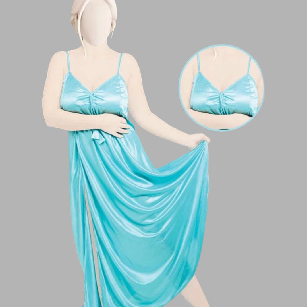 Satin Long Slip Night Gown Nighty