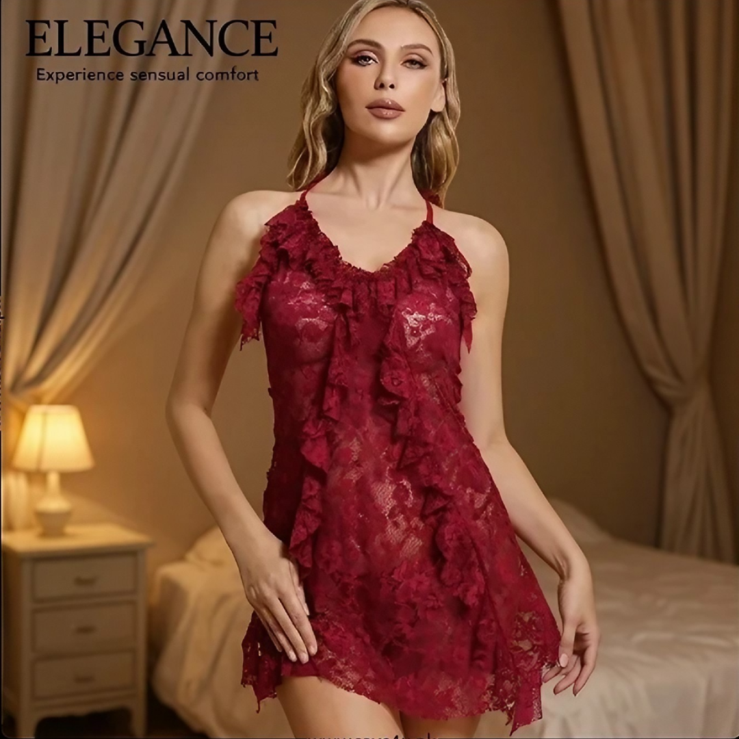 Midnight Whispers Lace Set