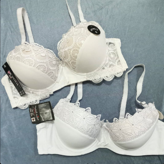 Pack Of 2 Trim Lace Padded Bra