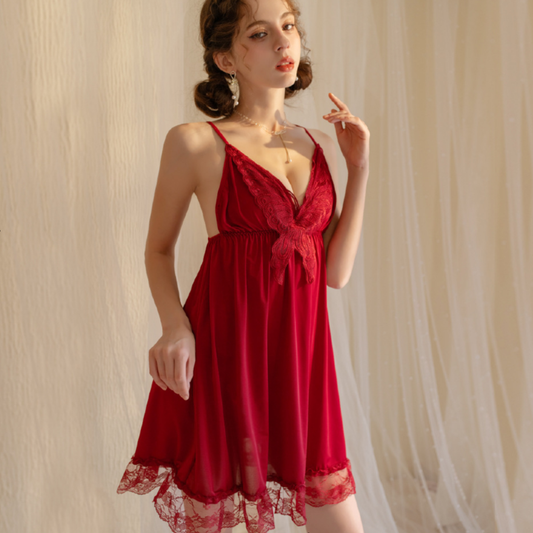 Romantic Allure Midnight Lace Nighty