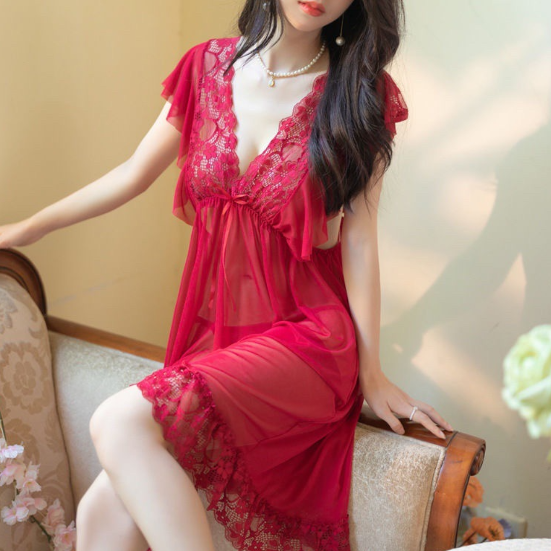 Soft Mesh See Through Net Nighty