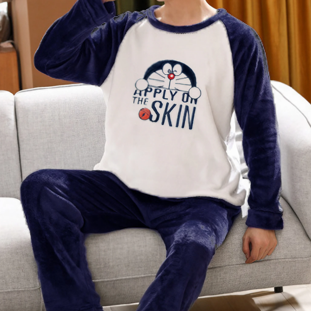 Doraemon Fluffy Thick Warm Winter Suit