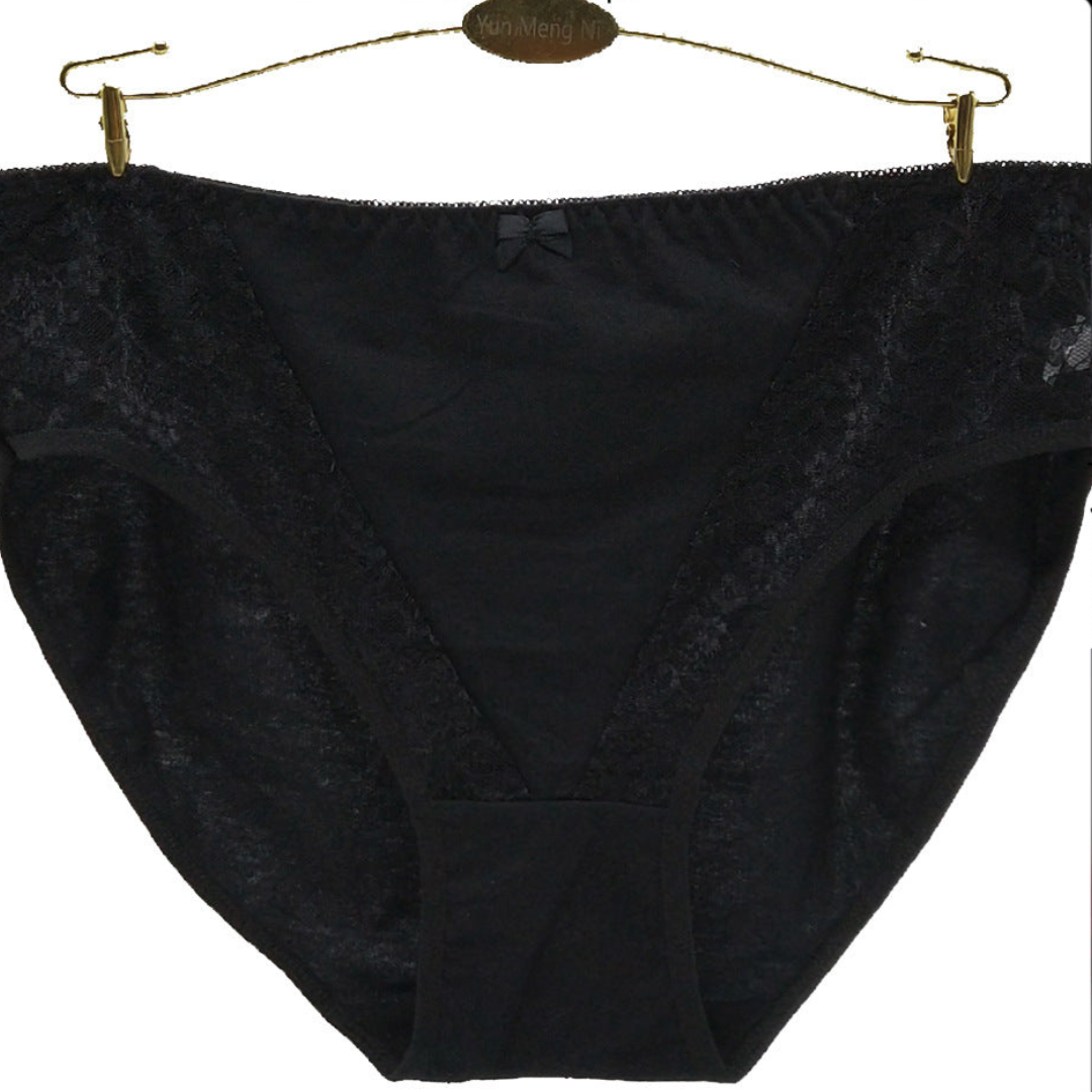 Pack of 2 Trim Lace Soft Jersy Underwear