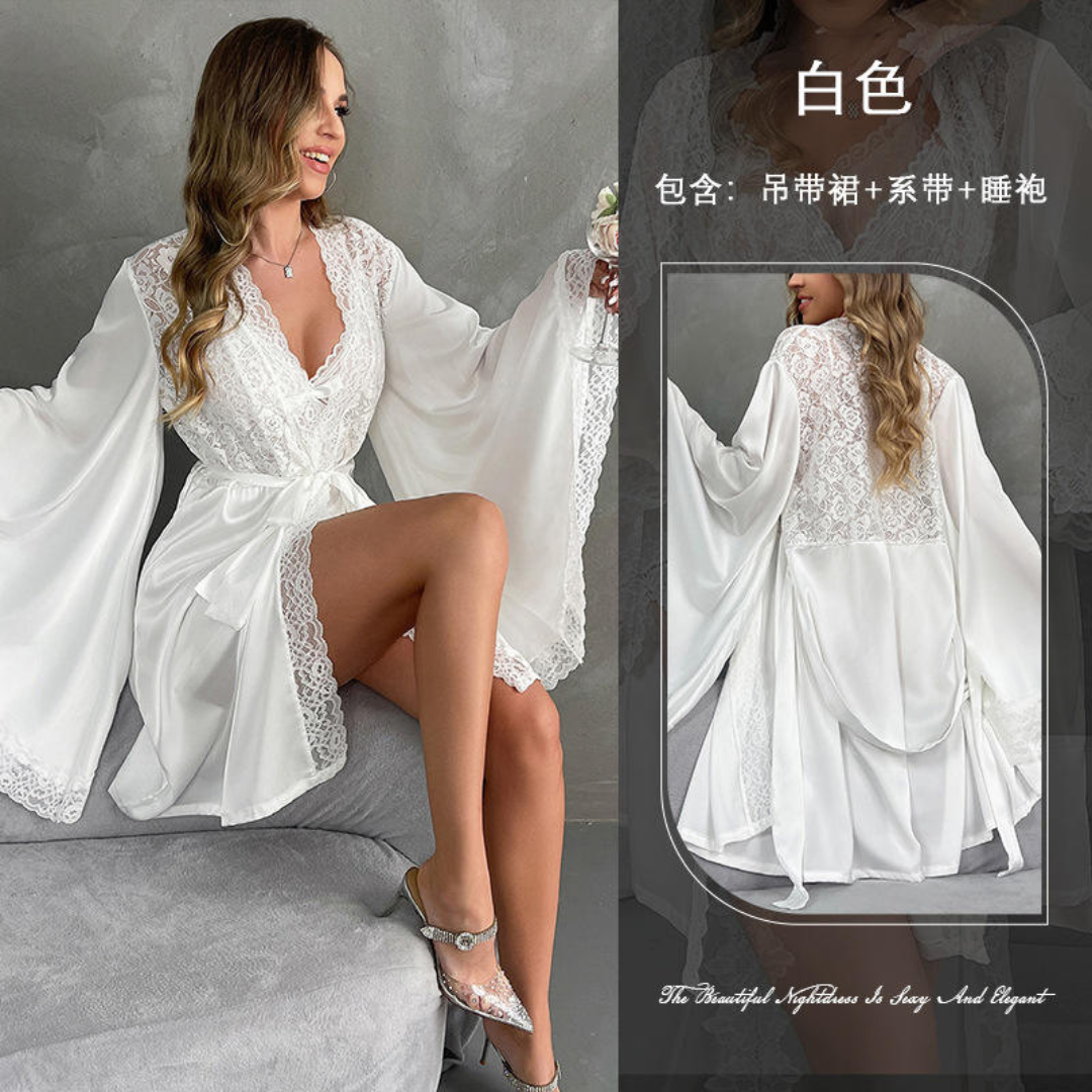 New Arrival Nightgown Robe Women's Premium Satin Sexy Nighty