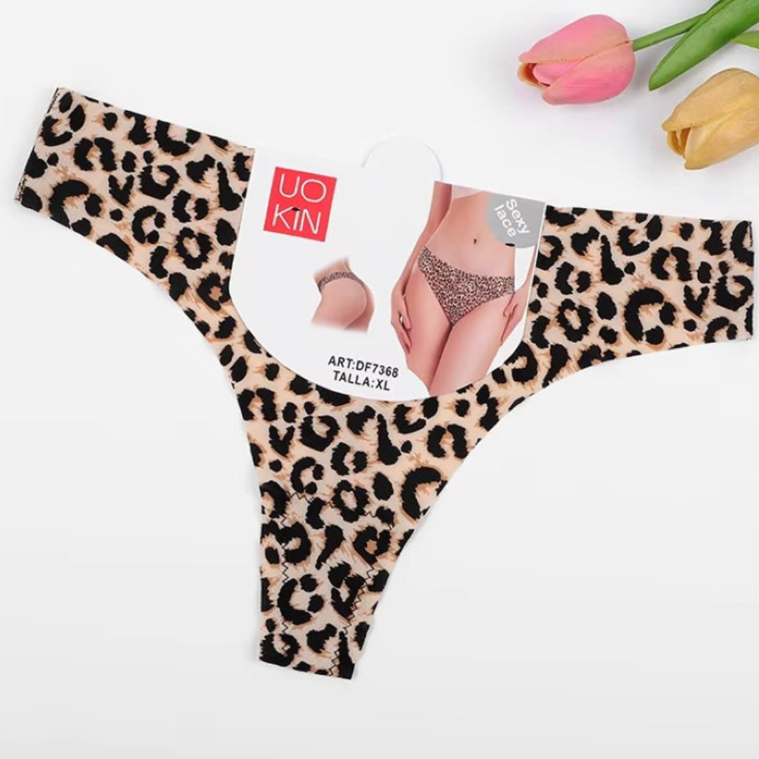Pack of 2 Cheeta Printed Thong Panties