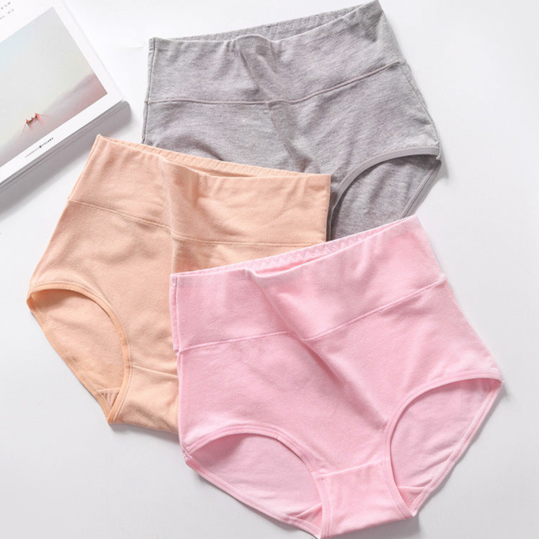 Pack of 2 Soft Cotton High Waist Panties