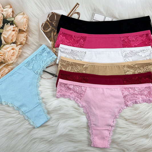 Pack of 2 Soft Touch Lacy Thongs