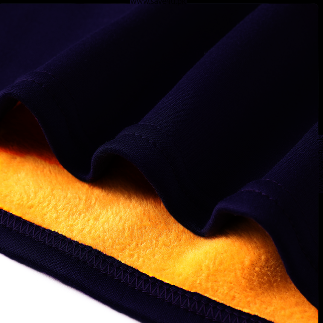 Men's Fleece Thickened Round Neck Thermal Suit