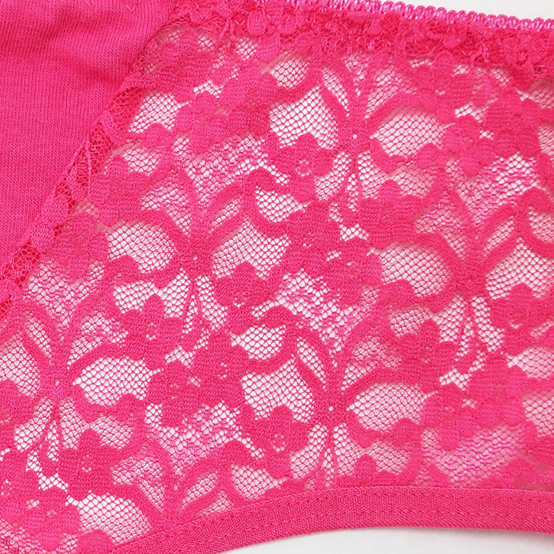 Pack of 2 Trim Lace Soft Jersy Underwear