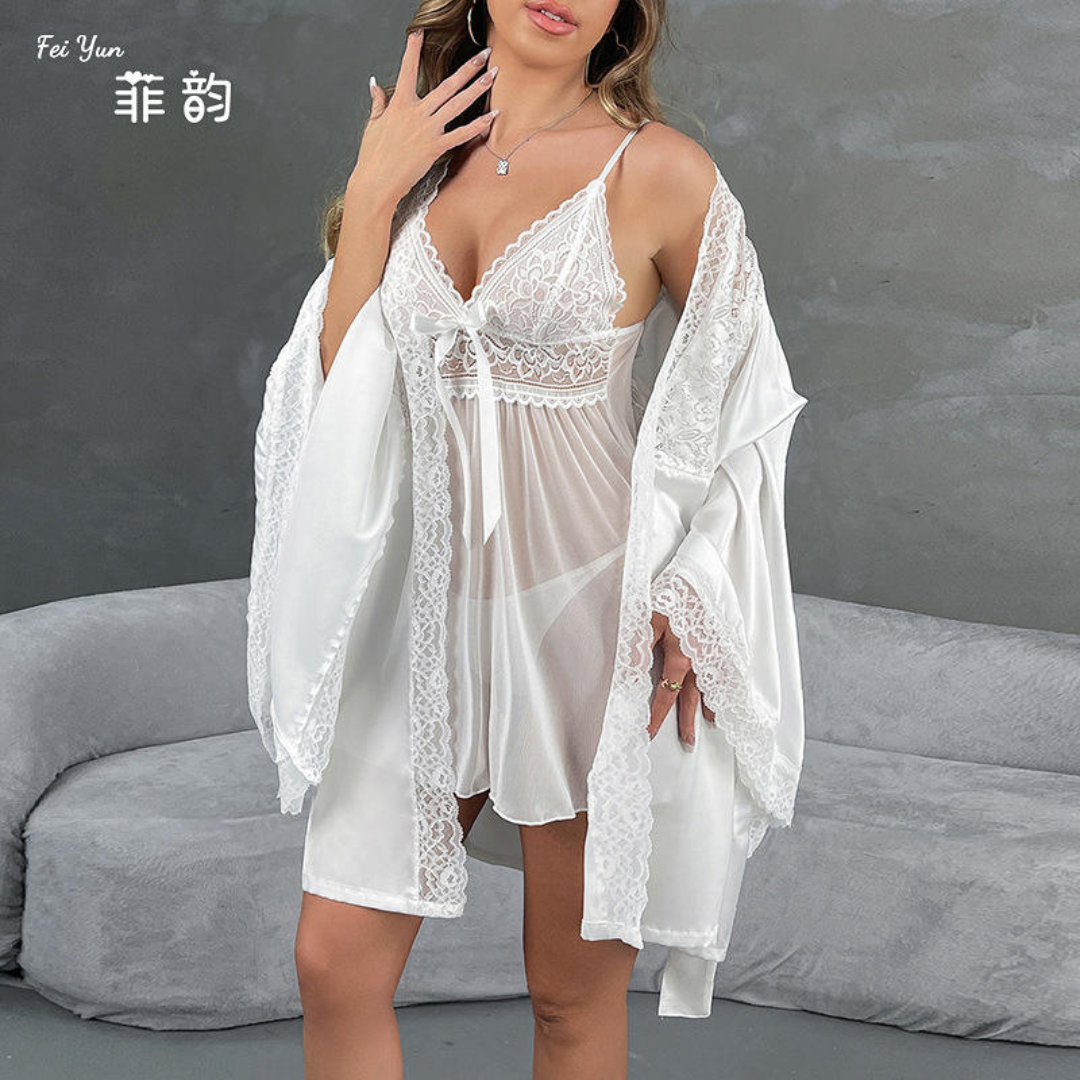 New Arrival Nightgown Robe Women's Premium Satin Sexy Nighty