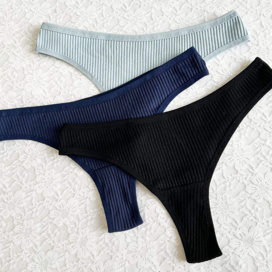 Pack of 2 Jersy Cotton Essential Thongs