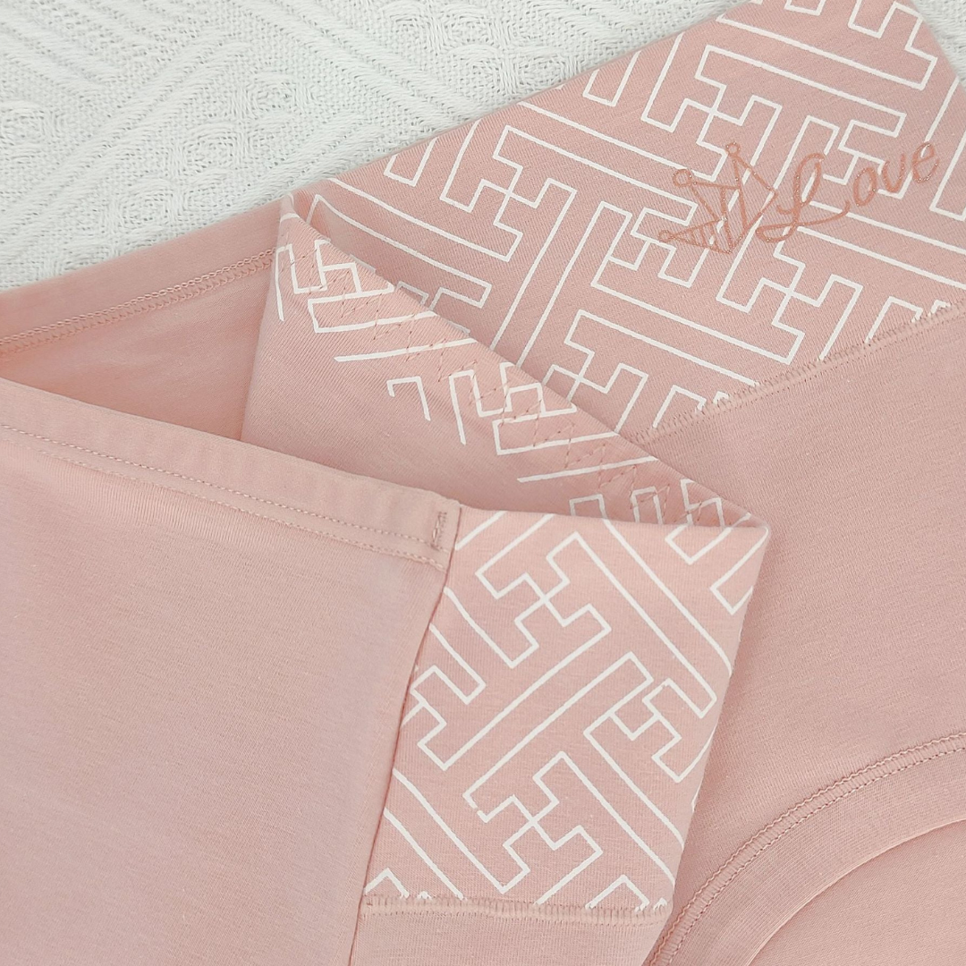 Pack of 2 Printed Band High Waist Underwear