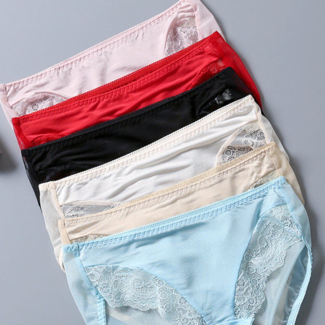 Pack of 3 Nylon Trim Lace Design Panties