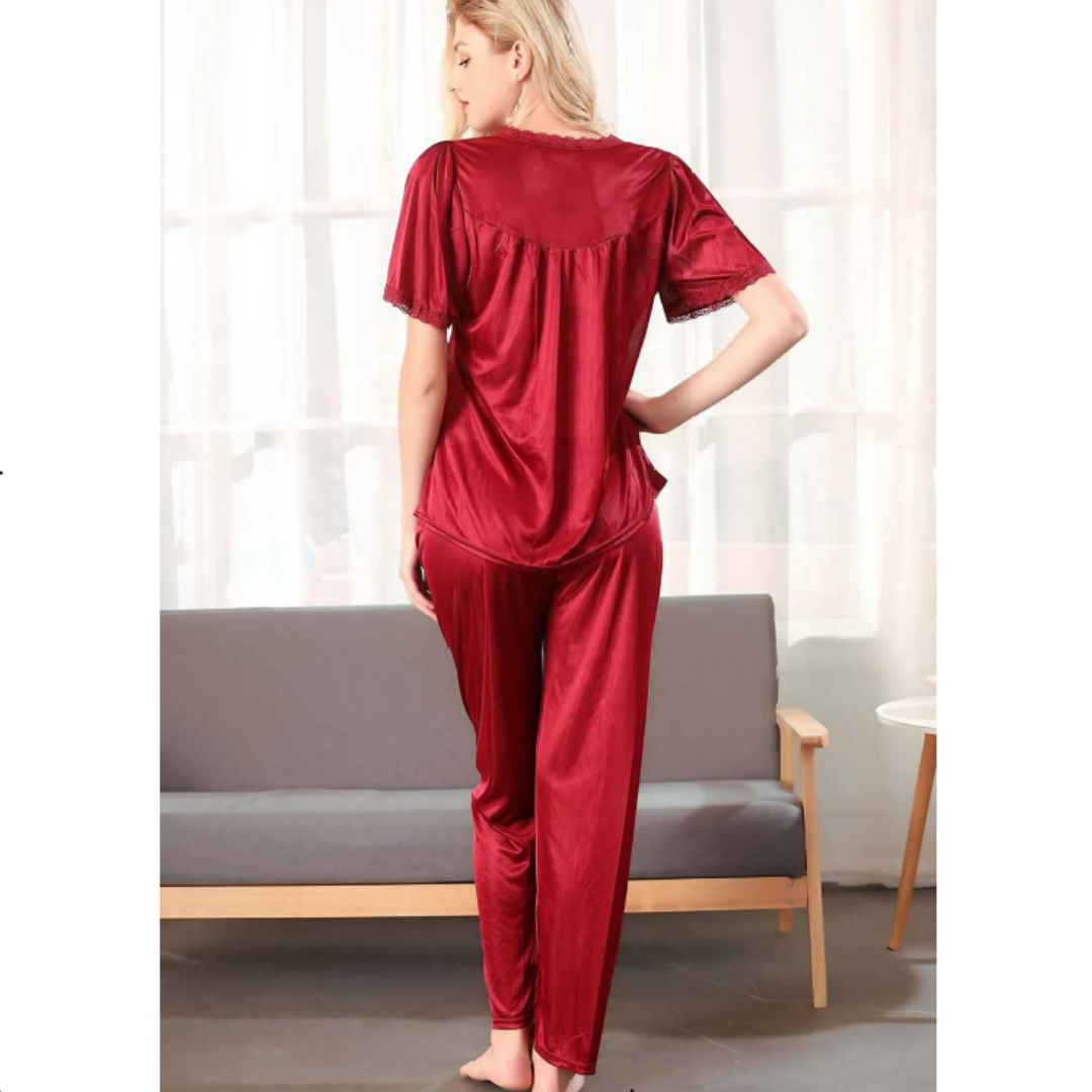 Silk Nightwear Pajama's Set