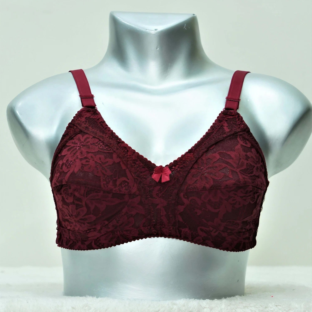 Net See through Non Wired Bra