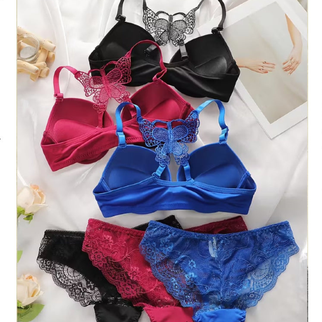 Push-up Front Open Butterfly Back Set