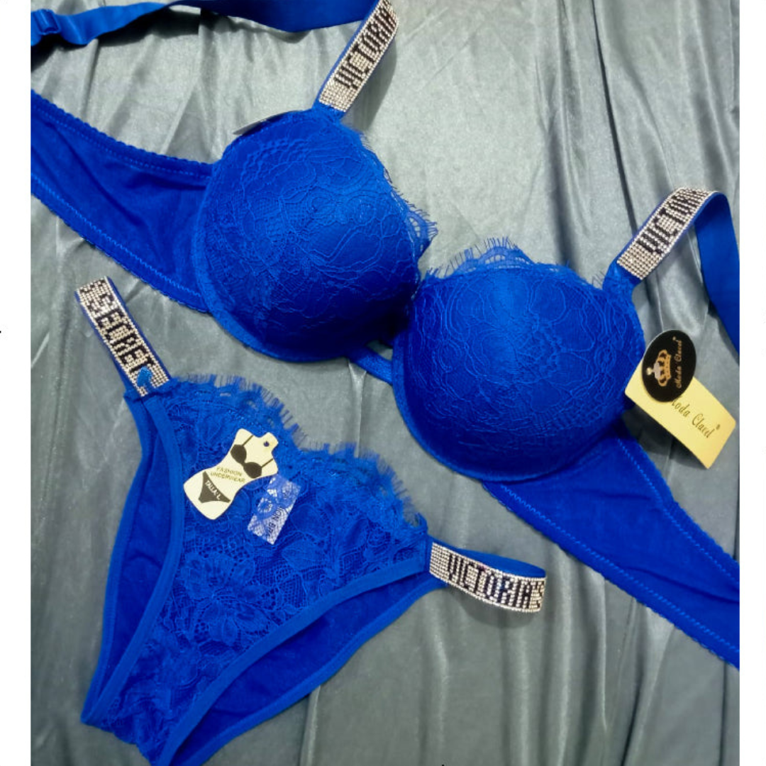 Veloura Net Luxe Double Push-Up Bra Set